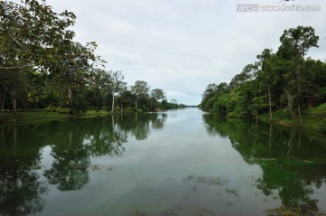 湖水树木风景