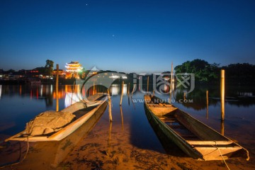 黄龙溪古镇夜景