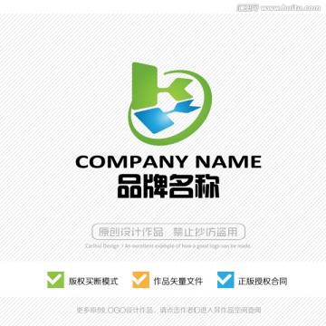 字母K 标志设计 LOGO