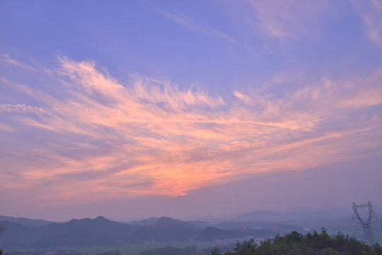 夕阳红霞