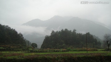 江西婺源古村落 群山