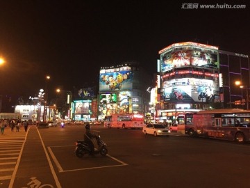 台北西门町夜景