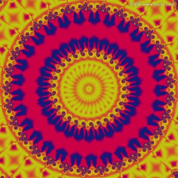 圓形花紋圖案 TIF無分層