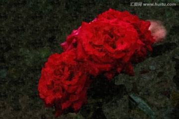 抽象藝術(shù)花卉