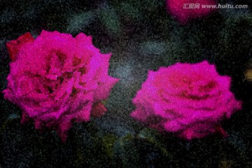 抽象藝術(shù)花卉