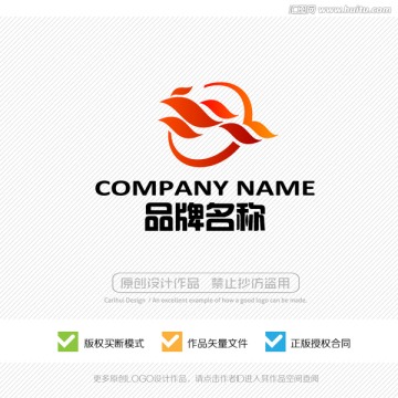 凤凰 标志设计 LOGO 商标