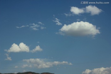 天高云淡 白云朵朵 蓝天白云