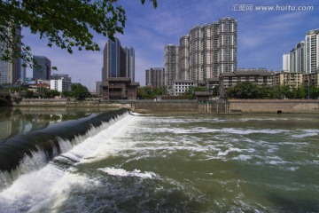 成都府南河风光