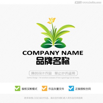 花卉 鲜花 LOGO 标志