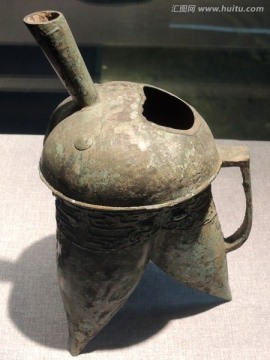 商代前期 兽面纹铜盉 酒器