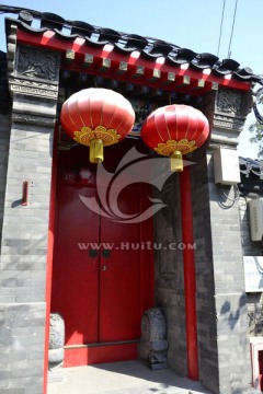中国传统四合院大门