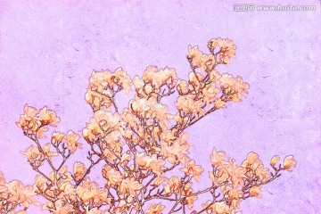 玉蘭花油畫