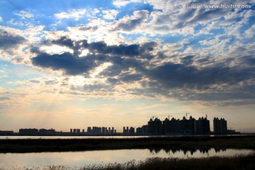 大庆 湖泊 天空