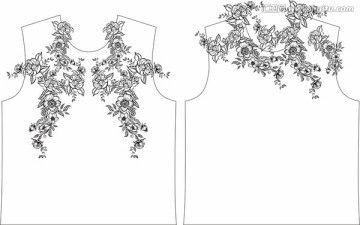 矢量花卉 花卉背景 移門(mén)