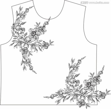 矢量花卉 花卉背景 移門