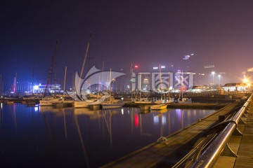 青岛奥帆中心夜景