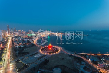 青岛五四广场夜景