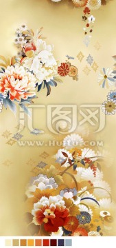 高清 紡織品圖案 床上用品圖