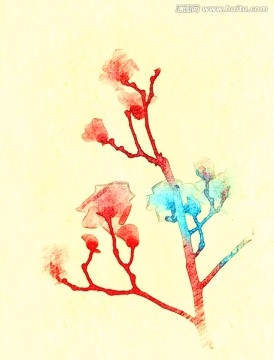玉蘭花油畫