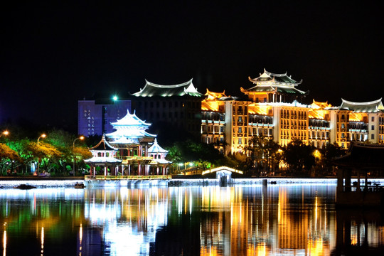 集美大学夜景 夜景