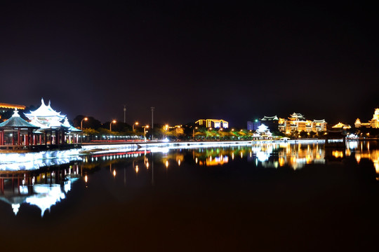 集美大学夜景 夜景 集美 集美