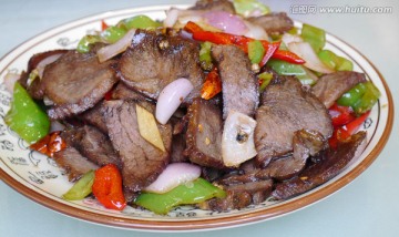 牛肉炒辣椒