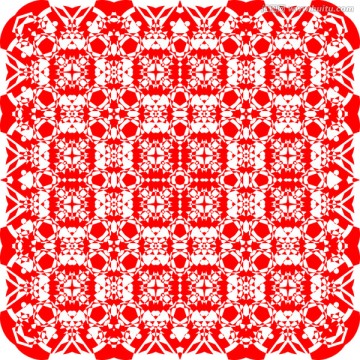 鏤空花紋幾何圖案 透明圖層