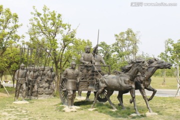 战场 雕塑 铜像