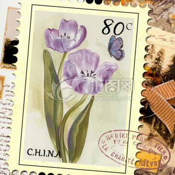 歐美風(fēng)格 花卉 無(wú)框畫(huà)