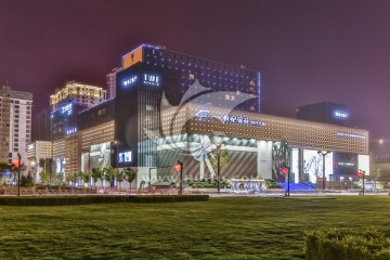 西安珠江时代广场夜景