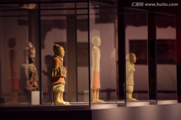 古代雕像 陶俑 文物展厅
