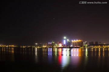 长沙梅溪湖公园夜景