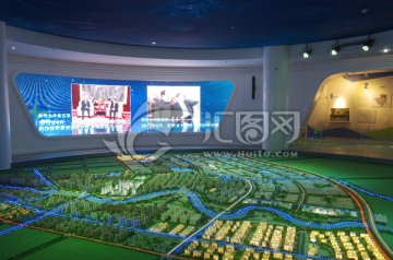 展示厅里的滁州苏滁现代产业园