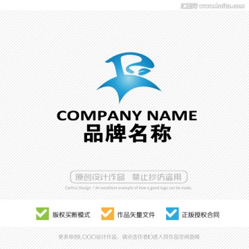 P字母 标志设计 LOGO设计