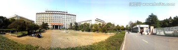 武汉纺织大学教学楼180全景
