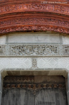 门楼 木雕 石雕 中式建筑