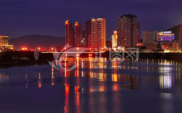 城市高楼夜景工程