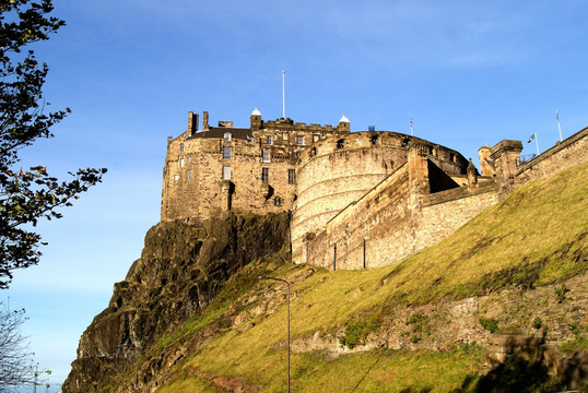 英国爱丁堡古城堡外景