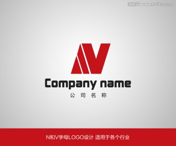 NV字母LOGO设计