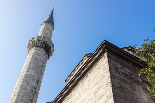 清真寺钟楼景观