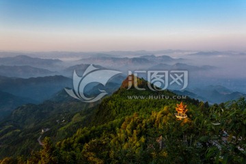 叙永丹山晨韵飞龙岭集凤亭