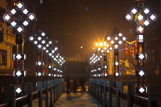 泸州叙永鱼凫古街夜景