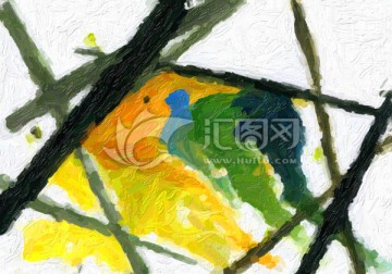 抽象油畫
