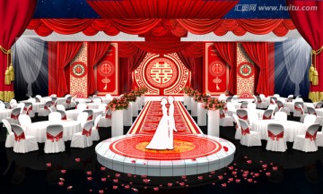 中式婚禮3D效果圖（未分層）