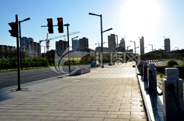 城市街道 步道板