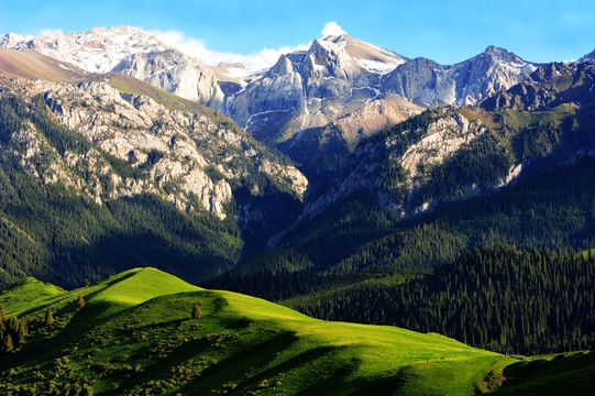 伊犁山谷天山美景