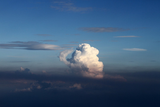 高空的浓积云