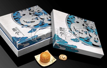 中秋月餅包裝平面圖