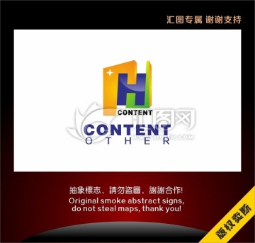 字母H科技標志