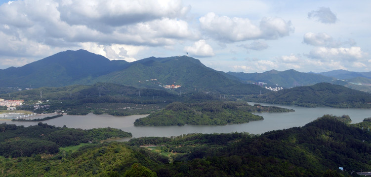 湖景色